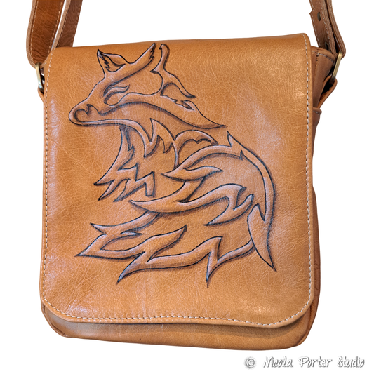 Alocin Fen - Hand-painted leather bag