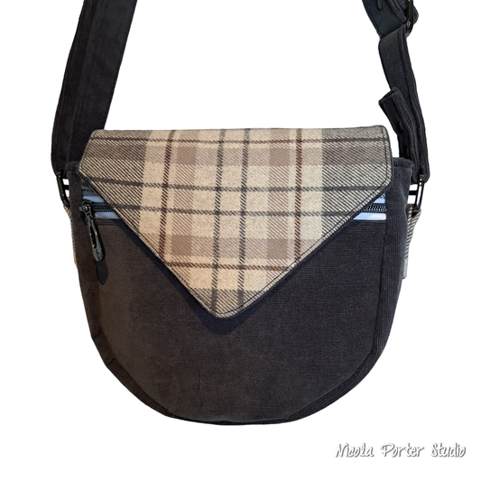 Acacia Dark Grey Crossbody Bag