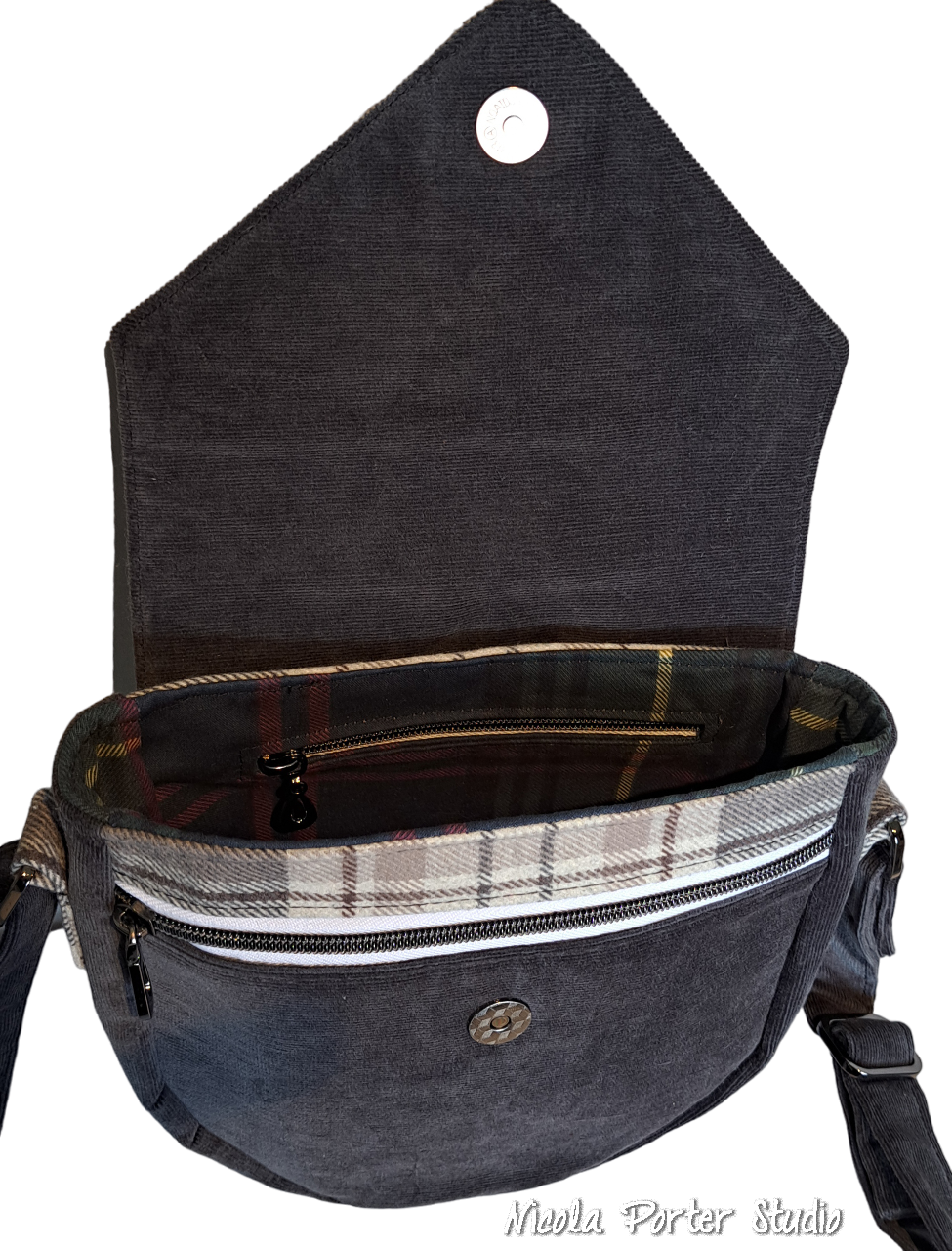 Acacia Dark Grey Crossbody Bag