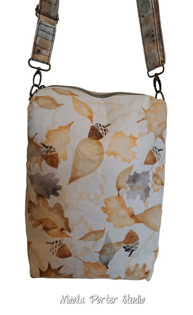 Autumn Stag Bag - Hand-painted crossbody bag