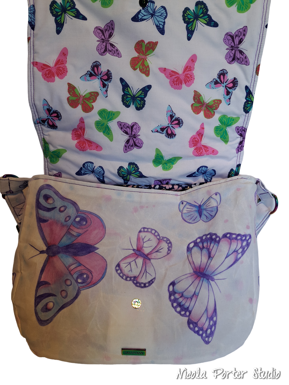 Butterfly Messenger Bag