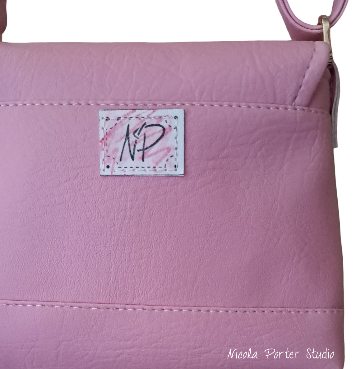 Dinky Pink Iris Cat Bag - Pink Crossbody Bag