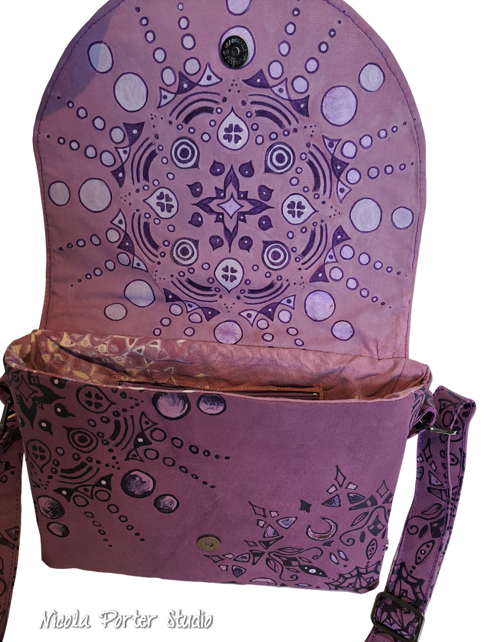 Elle - Hand-painted crossbody bag