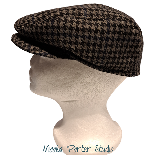 Houndstooth Flat Cap (57cm)