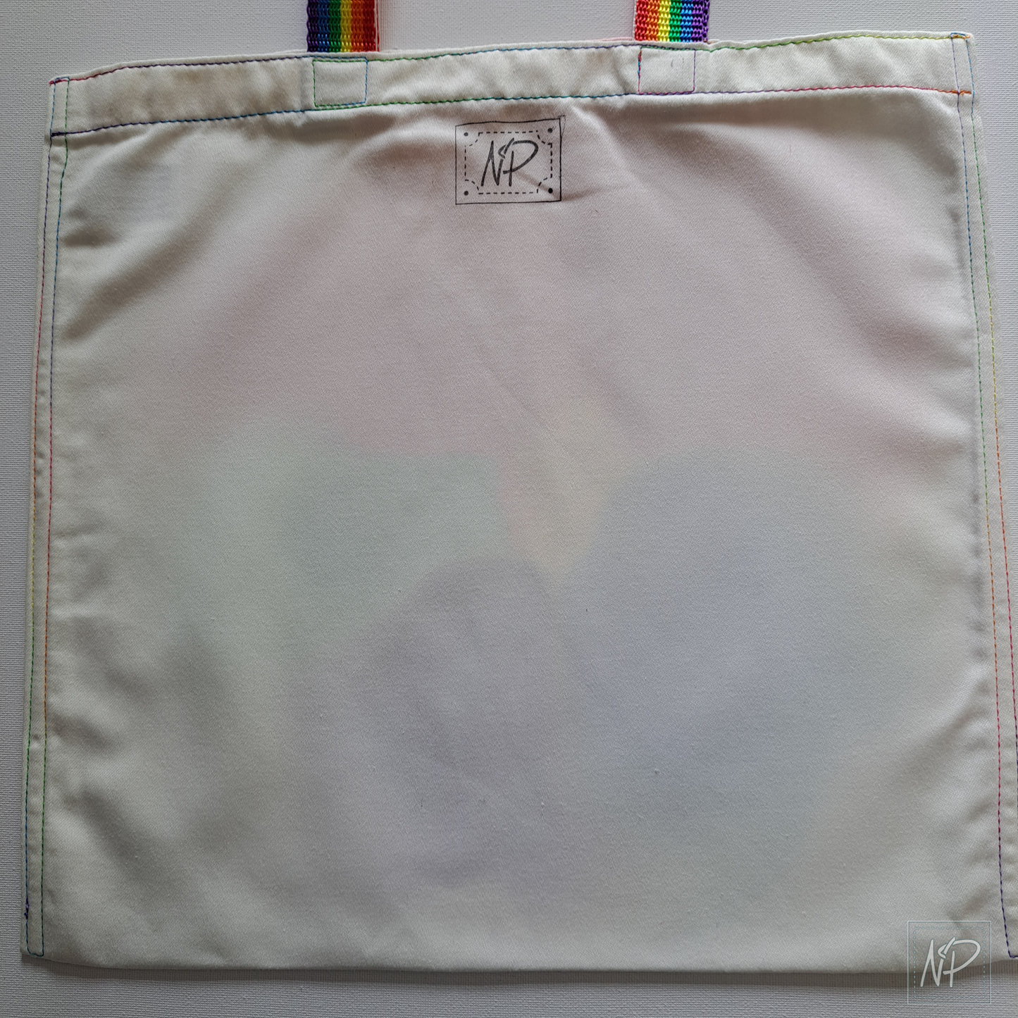 Rainbow Tote Bag with Manchester Bee - single sided