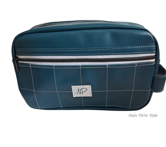 Road Trip - Handmade Faux Leather Toiletry Bag