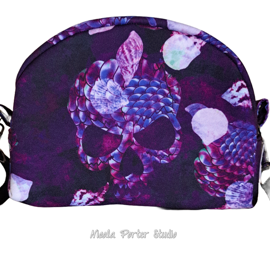 Small Round Top Bag - Skull