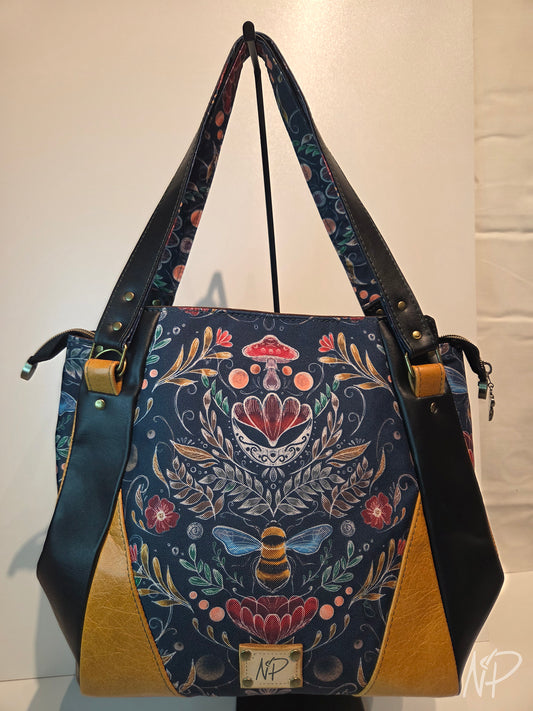 Bee Print Shoulder Bag