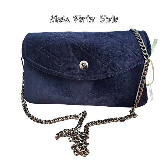 Makayla - Sapphire Blue Evening Bag