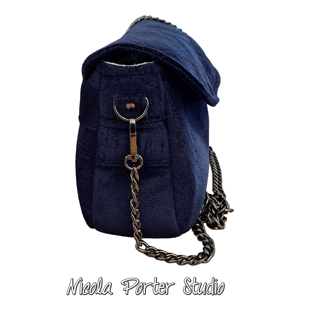 Makayla - Sapphire Blue Evening Bag