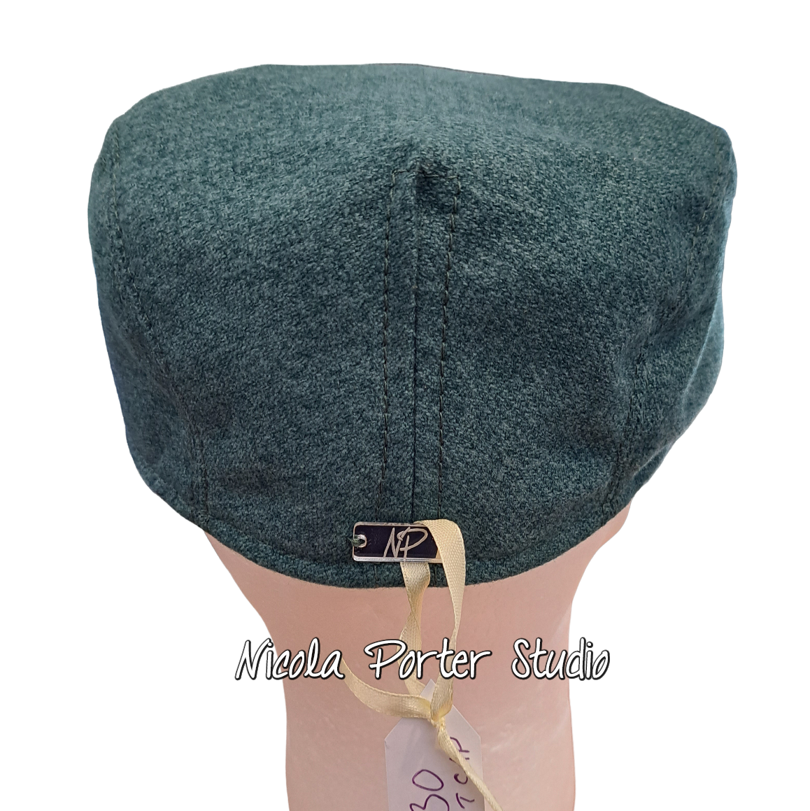 Handmade Green Flat Cap (58cm)