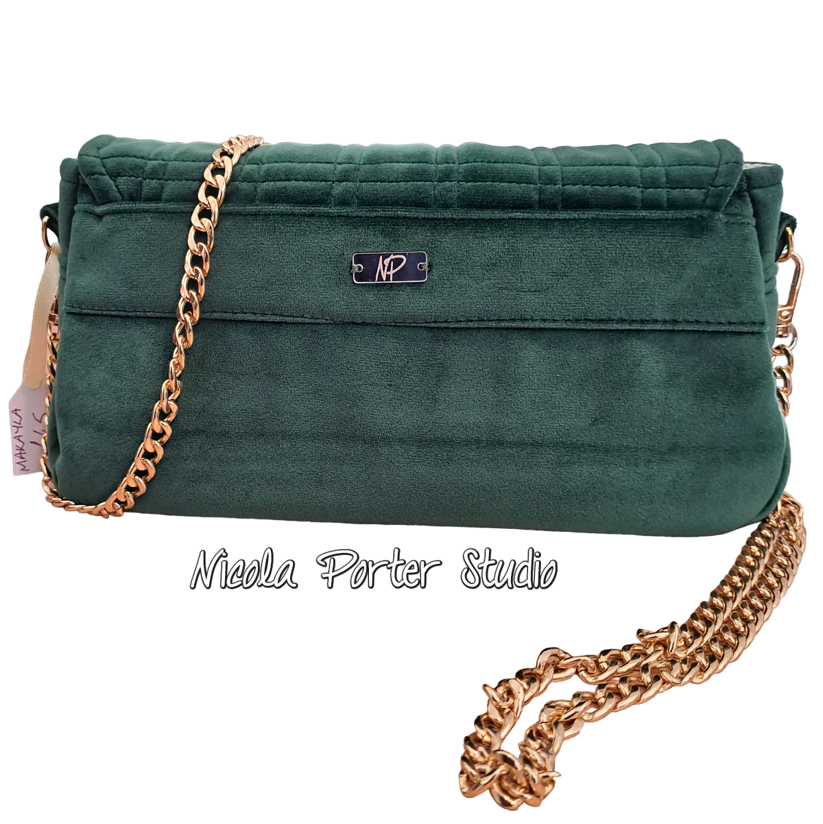 Makayla - Emerald Green Evening Bag