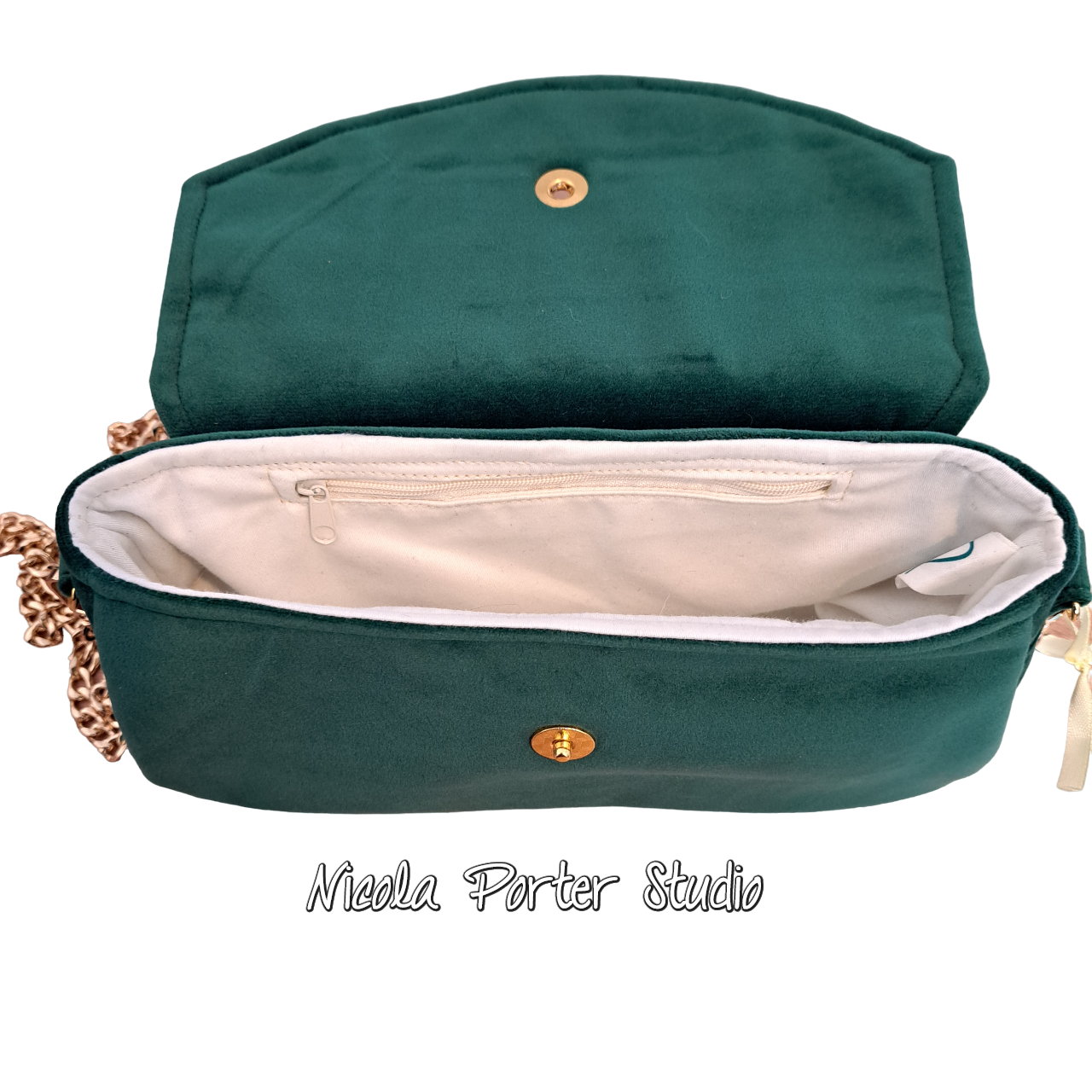 Makayla - Emerald Green Evening Bag