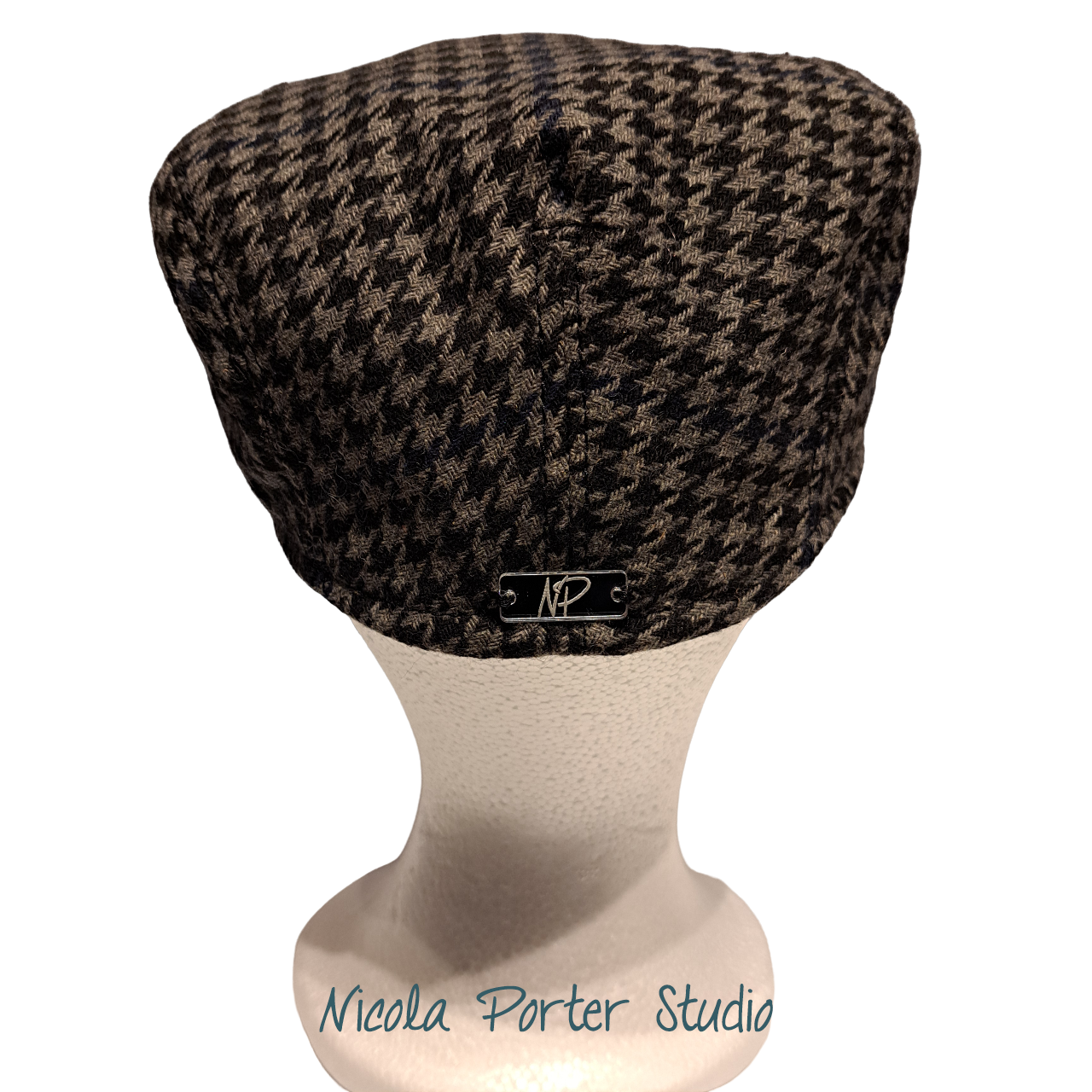 Houndstooth Flat Cap (57cm)