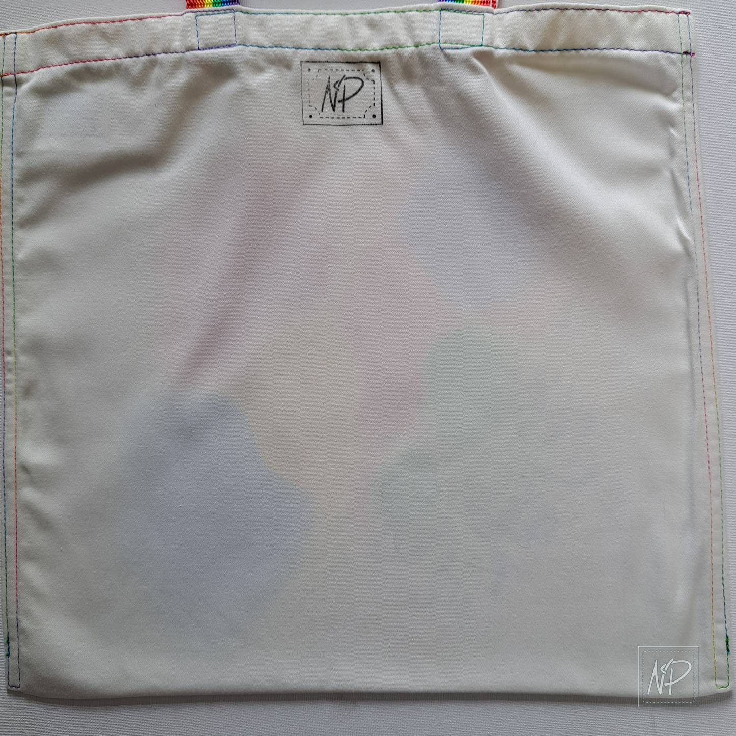 Rainbow Tote Bag with Manchester Bee (3) - single sided