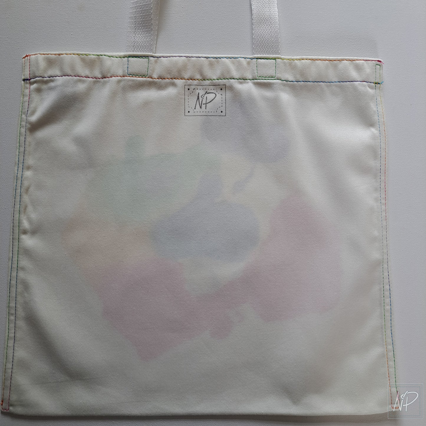 Rainbow Tote Bag with Treble Clef - single sided