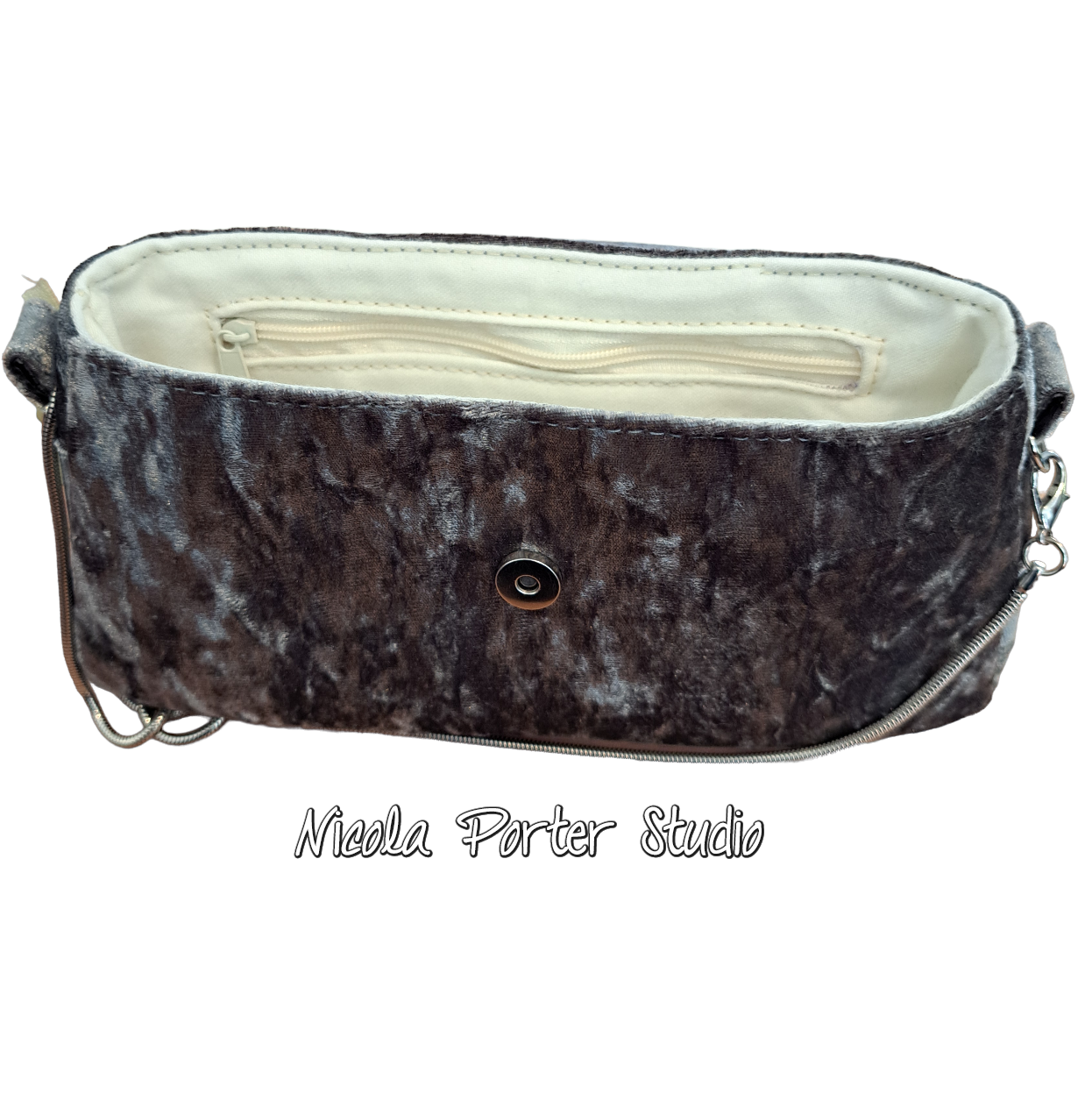 Mini Makayla - Silver evening bag
