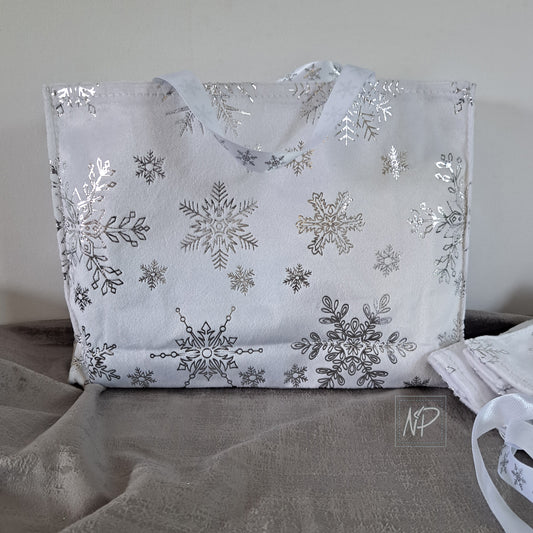 Handmade Gift Bag - Snowflakes